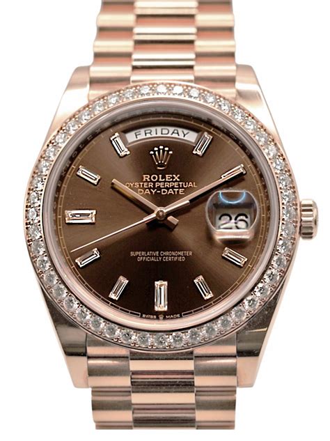 rolex day-date chocolate|Rolex Day-Date 40 everose.